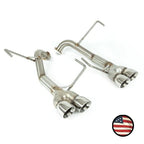 Nameless Axleback Exhaust - 2022+ Subaru WRX - Muffler Delete - 3" Double Wall Tips