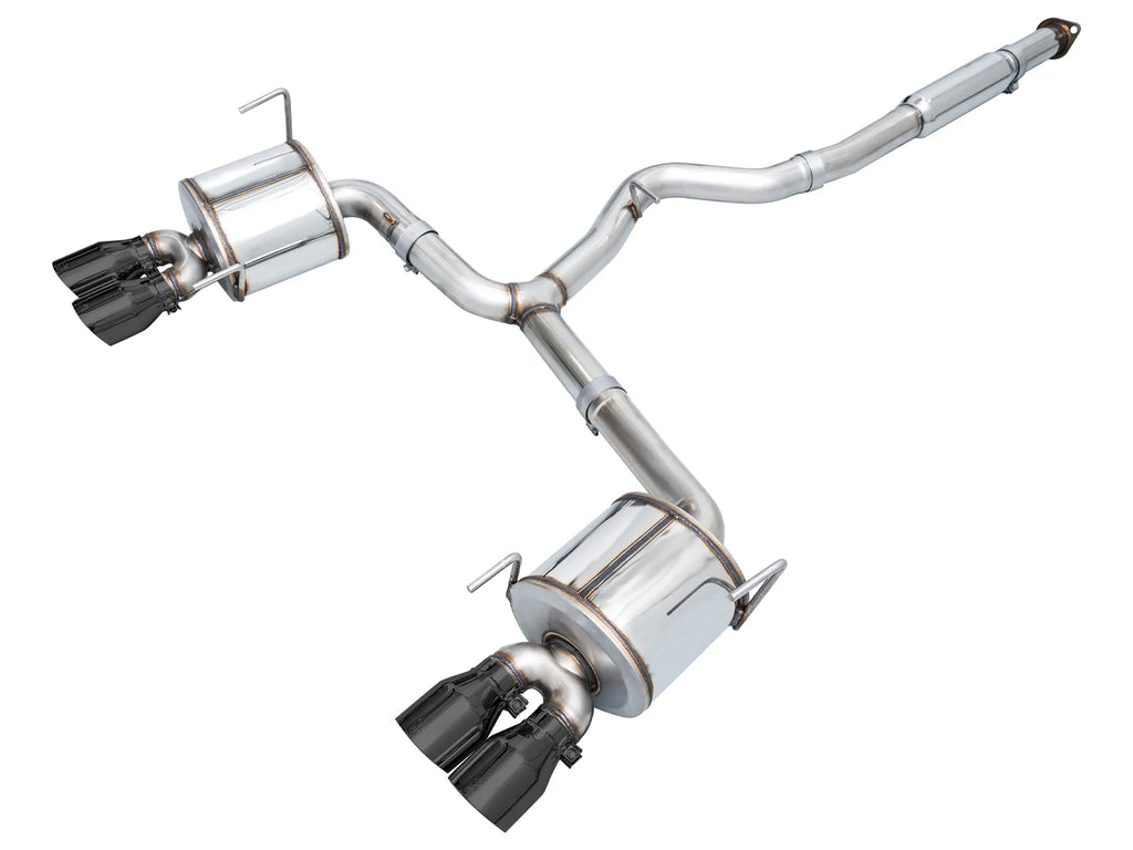 AWE Tuning Touring Edition 3" Cat Back Exhaust for Subaru WRX 2022-2025 - 4" Black Tips
