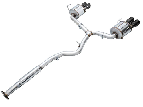 AWE Tuning Touring Edition 3" Cat Back Exhaust for Subaru WRX 2022-2025 - 4" Black Tips
