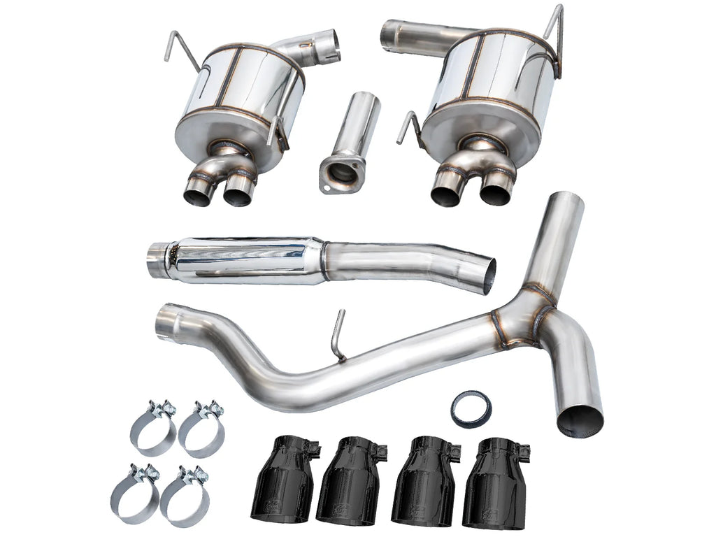 AWE Tuning Touring Edition 3" Cat Back Exhaust for Subaru WRX 2022-2025 - 4" Black Tips