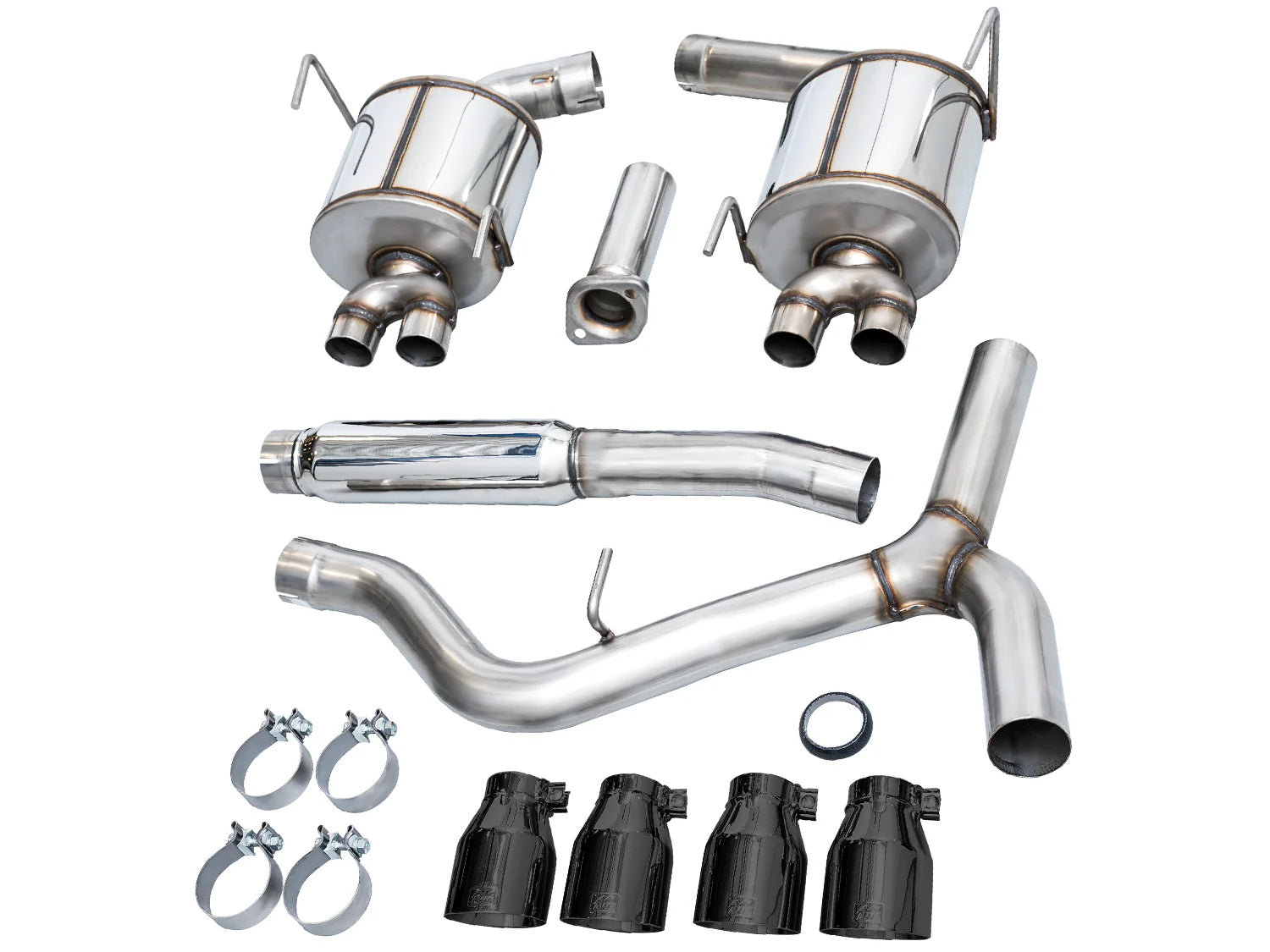 AWE Tuning Touring Edition 3" Cat Back Exhaust for Subaru WRX 2022-2025 - 4" Black Tips