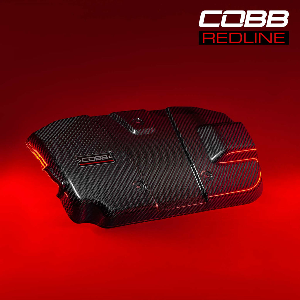 COBB Subaru Redline Gloss Carbon Fiber Engine Cover WRX 2022-2025