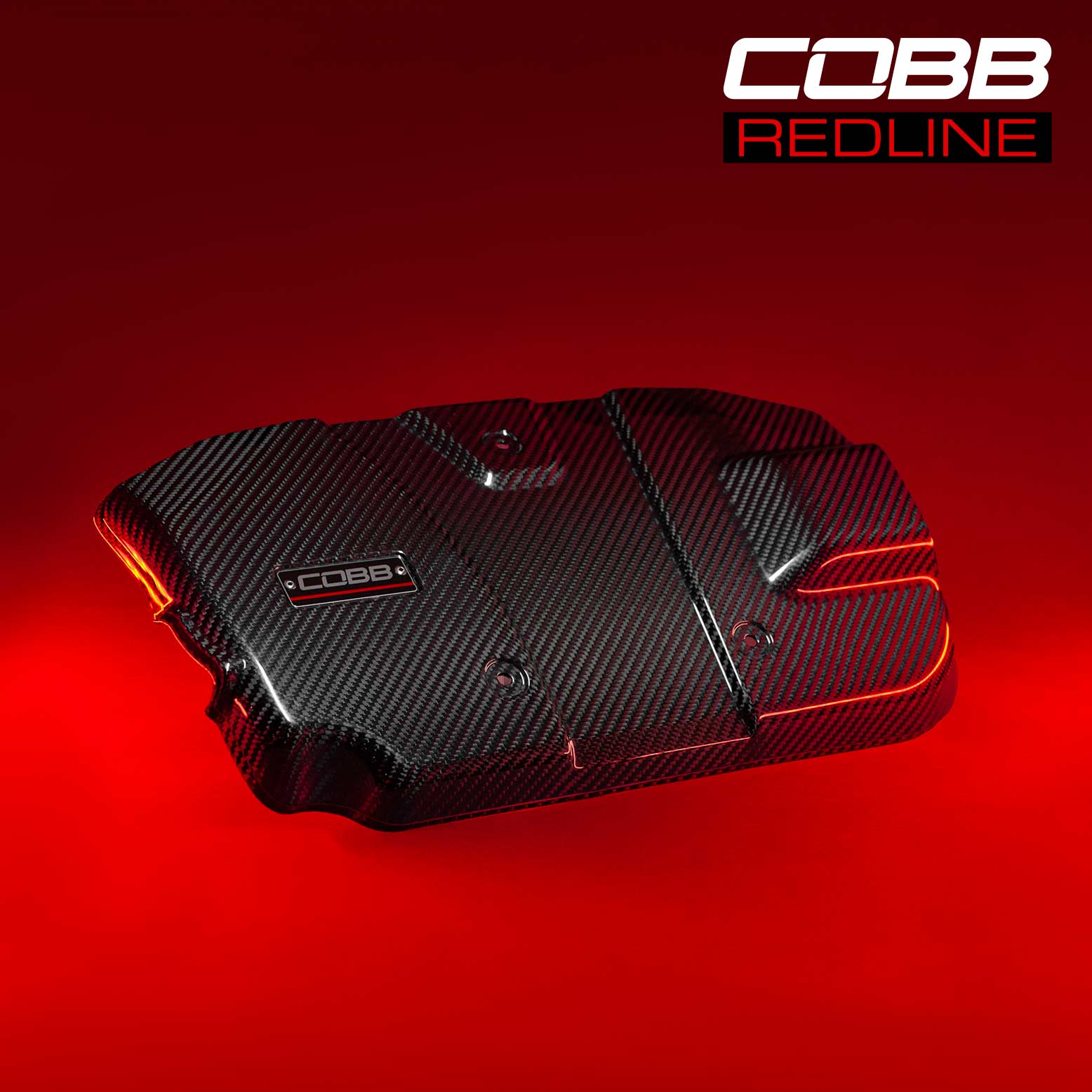 COBB Subaru Redline Gloss Carbon Fiber Engine Cover WRX 2022-2025