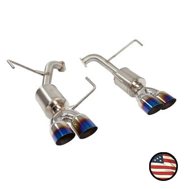 Nameless Axleback Exhaust - 2022+ Subaru WRX - 5" Muffler - 3.5" Single Wall Neochrome Tips