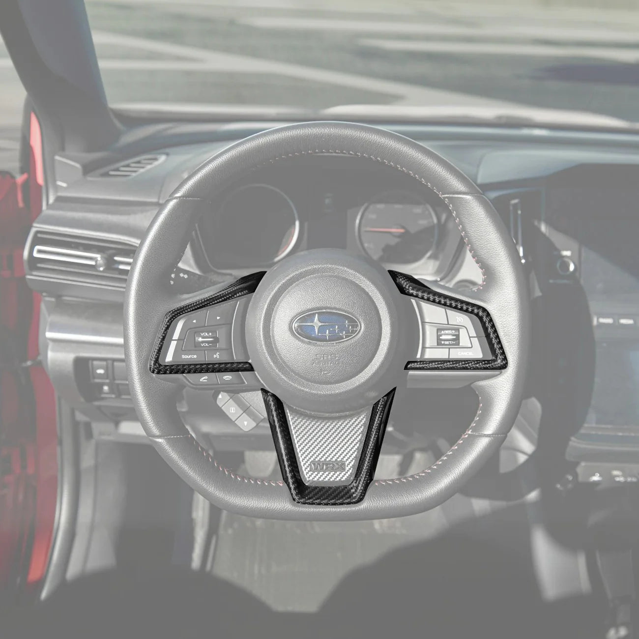 EOS 2022+ Subaru WRX Steering Wheel Trim Cover - Carbon Fiber