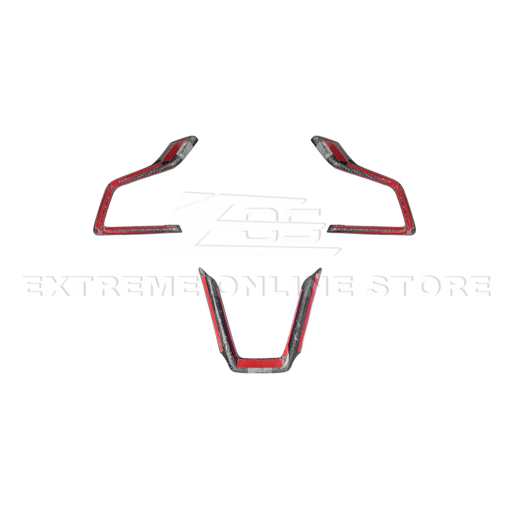 EOS 2022+ Subaru WRX Steering Wheel Trim Cover - Carbon Fiber