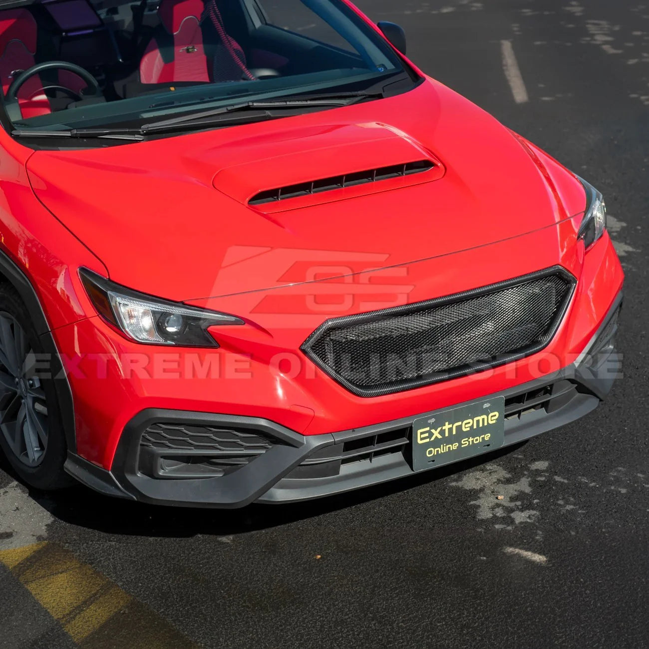 EOS 2022-Up Subaru WRX CS Carbon Fiber Front Mesh Grille Vent Cover