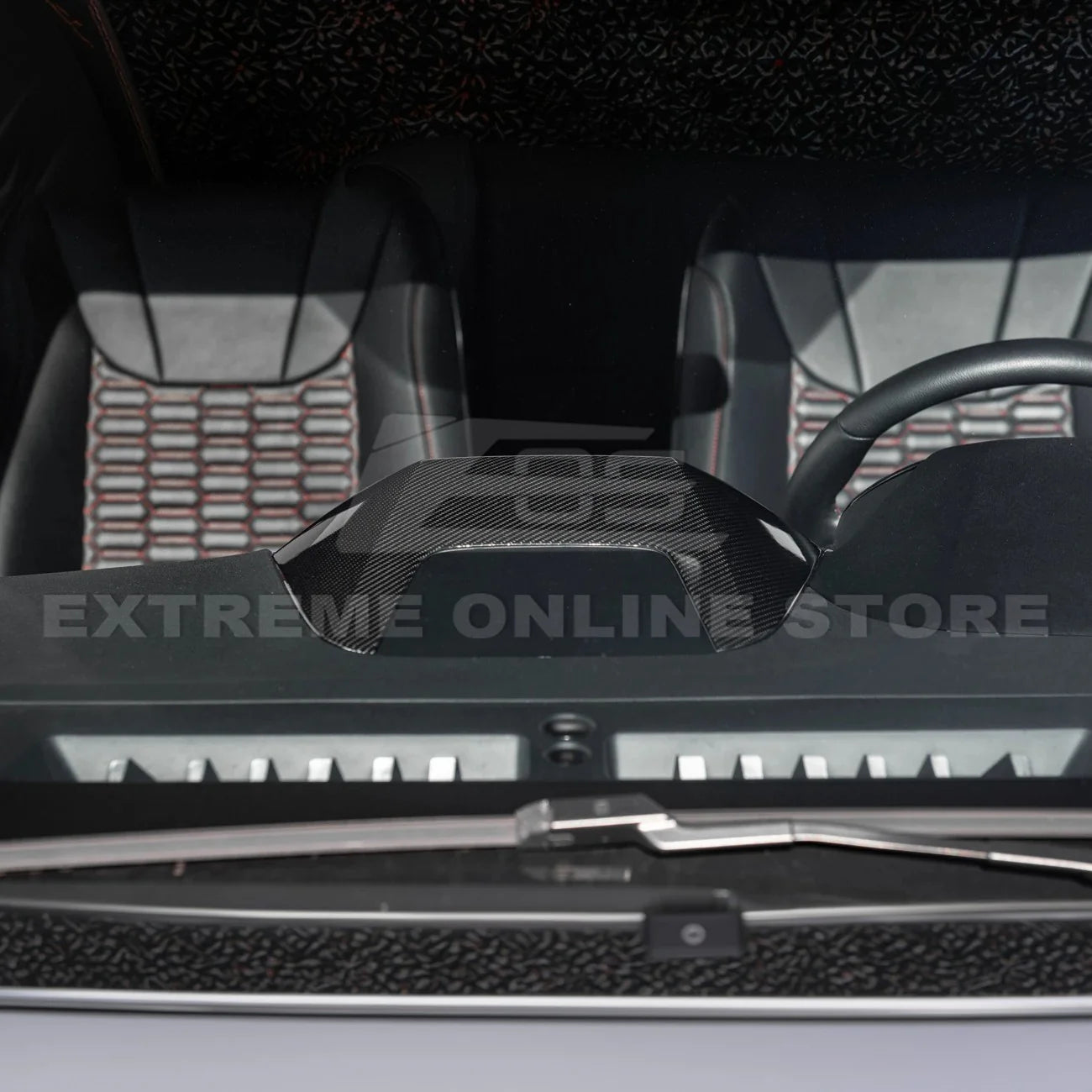 EOS Carbon Fiber Navigation Hood Carbon Fiber Overlay 2022+ Subaru WRX