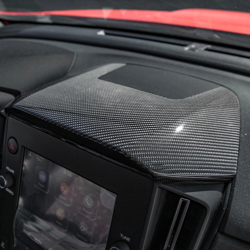 EOS Carbon Fiber Navigation Hood Carbon Fiber Overlay 2022+ Subaru WRX