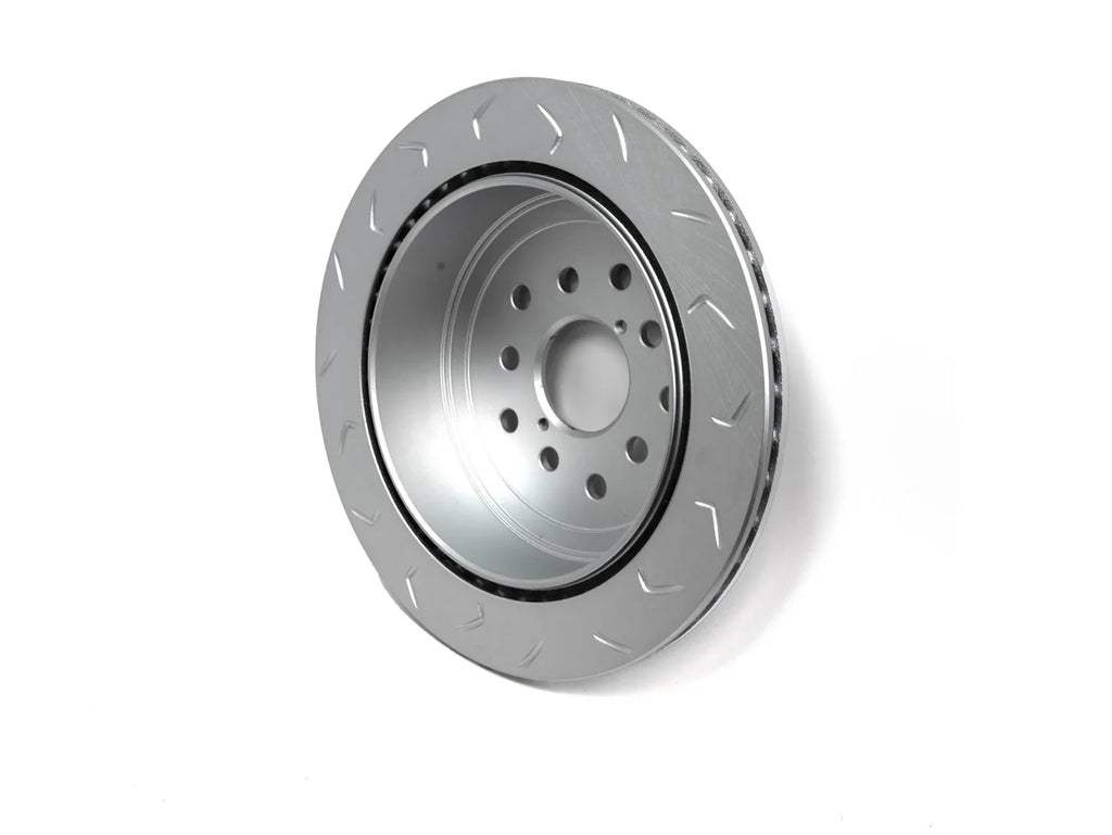 FactionFab Slotted Rear Rotor V2 Dual Drilled 5x100/114 Subaru WRX 2022+ 6MT