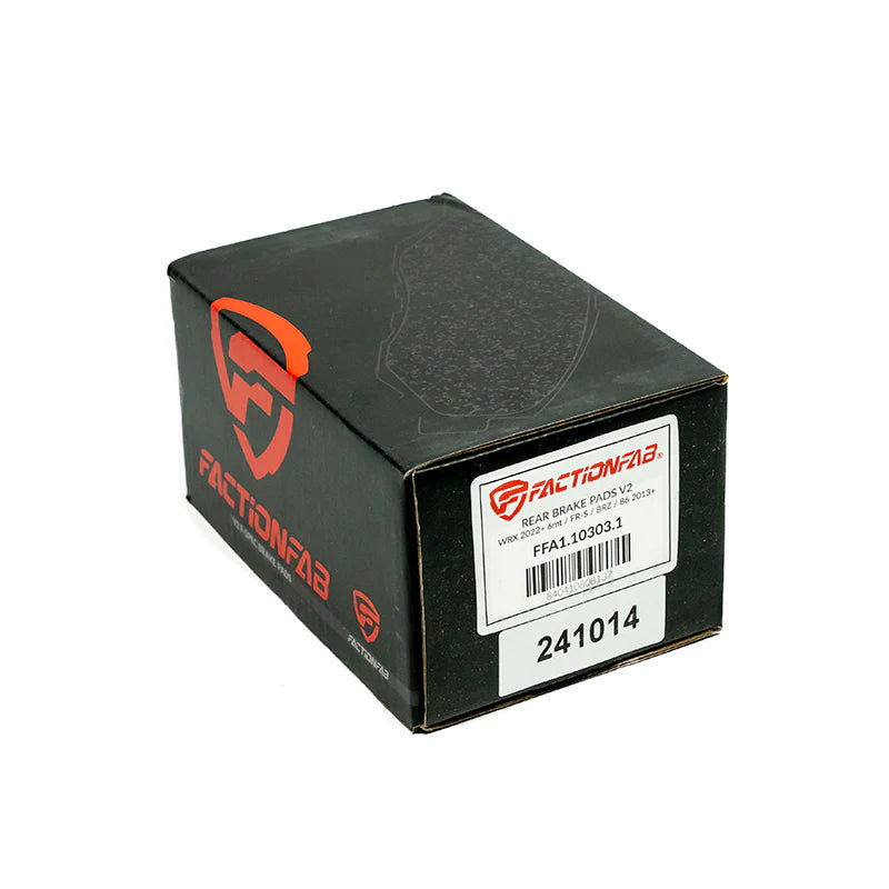 FactionFab V2 Brake Pads - 2022+ Subaru WRX (6MT)- Rear