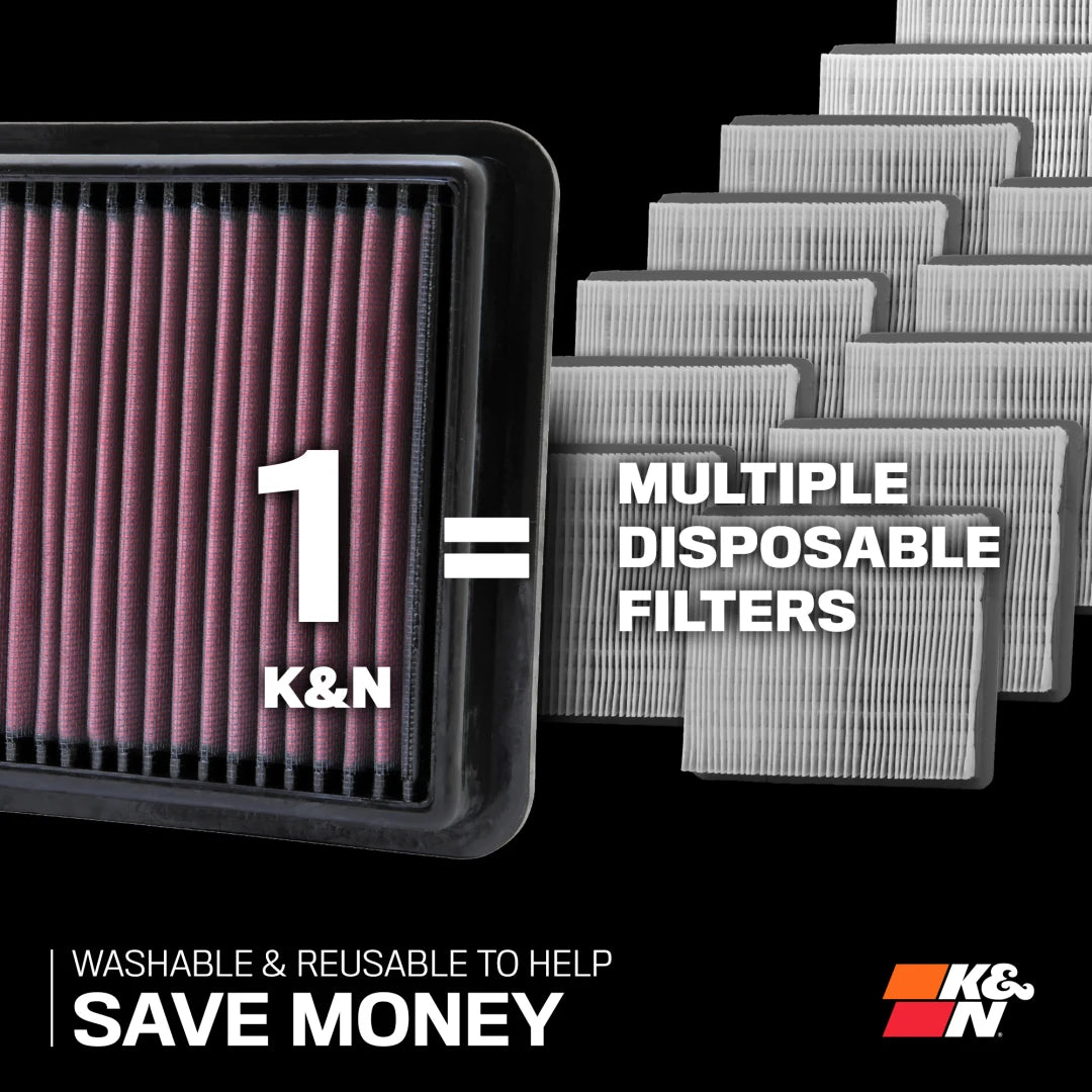 K&N High-Flow Original Lifetime Engine Air Filter - SUBARU WRX 2022+