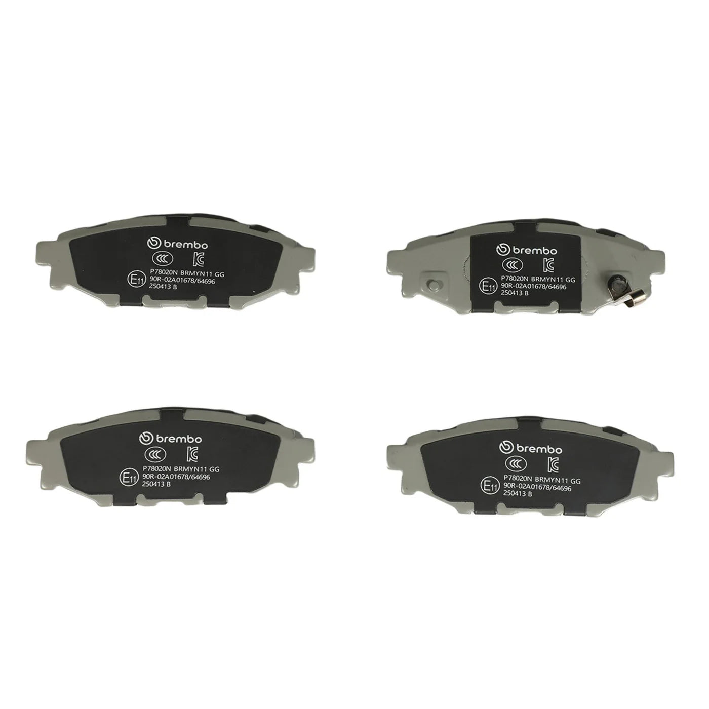 Brembo Prime Ceramic Rear Disc Brake Pad Set - P78020N