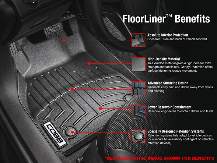COBB x WeatherTech Rear FloorLiner Subaru WRX 2022-2025