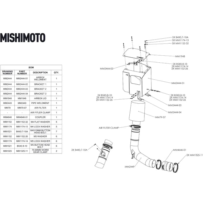 Mishimoto Performance Air Intake 2022+ Subaru WRX