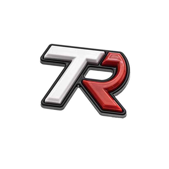 SMY Subaru TR "Tuner Ready" Trunk Badge White / Red Subaru 2022-2026 WRX