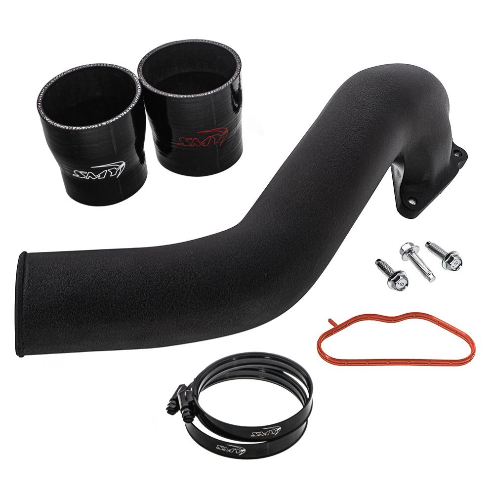 SMY GODZILLA Cast Aluminum Top Mount Intercooler Pipe Black Subaru 2022-2026 WRX