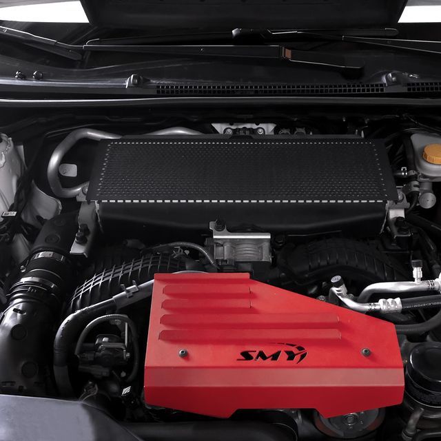 SMY Intercooler Protection Cover Wrinkle Black SLIM Subaru 2022-2026 WRX