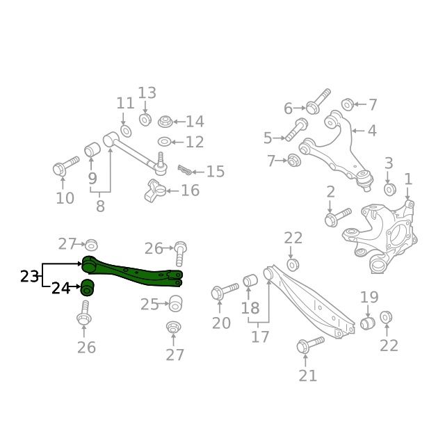 SMY Stealth Heavy Duty Rear Trailing Arms Adjustable Subaru 2022-2026 WRX