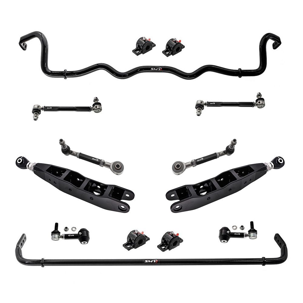 SMY Stealth 26mm Front and 24mm Rear Sway Bar w/ Endlinks & LCA Kit Lowered Subaru 2022-2026 WRX