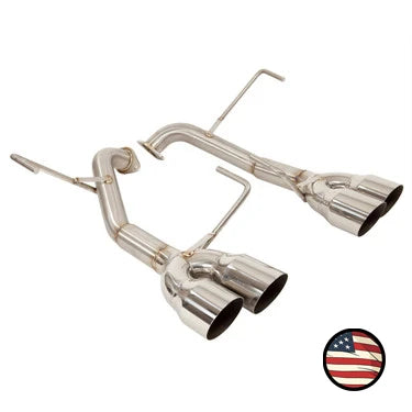 Nameless Axleback Exhaust - 2022+ Subaru WRX - Muffler Delete - 3.5" Single Wall Tips